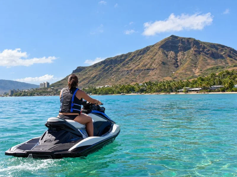 Maunalua Bay Jet Ski Ride with an Instructor