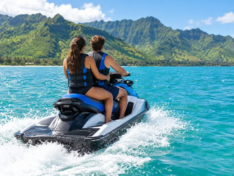 Tandem Jet Ski Adventure on Maunalua Bay